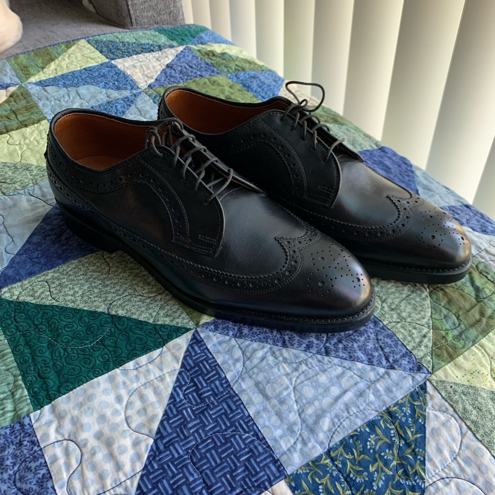 RALPH LAUREN LONG-WING BROGUES MADE IN U.S.A SIZE 8.5E